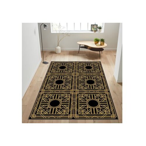 Conceptum Hypnose tepih HM-CRP25-13, pravougaoni, 160x230 cm, crno-žuti Slike