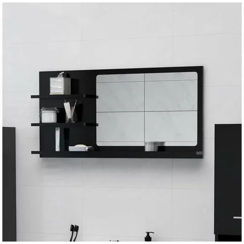  Kopalniško ogledalo črno 90x10,5x45 cm iverna plošča