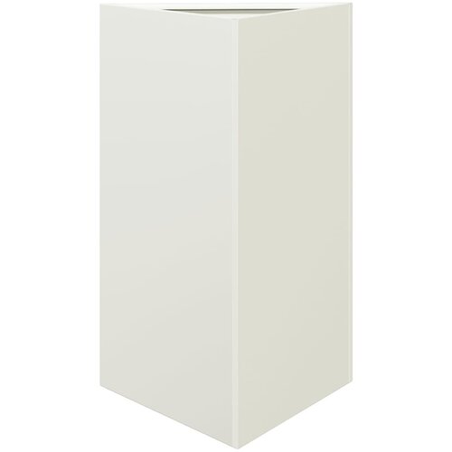 Maison Chic Vrtno korito - Greda - Cvetlični Lonec bela trikotnik 50x43x75 cm jeklo, (21789869) Cene