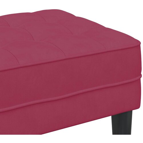  Klupa s jastukom Vinska crvena 113 x 57 x 39 cm Bar&amp;scaron;un Slike