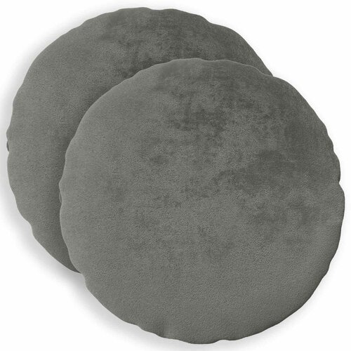  Presvlaka za jastuk 2 pcs HEERLEN Tamnosiva Ø 40 cm Flanel Cene