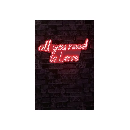 Wallity Ukrasna plastična LED rasvjeta, All You Need is Love - Red