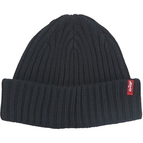 Levi&amp;#039;s ribbed beanie crna Slike