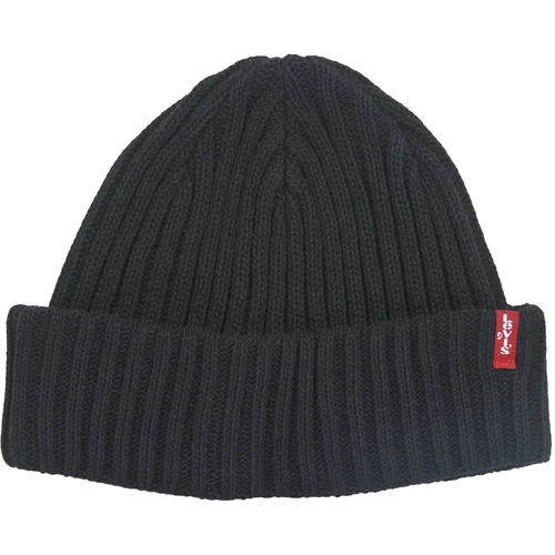 Levi's ribbed beanie crna
