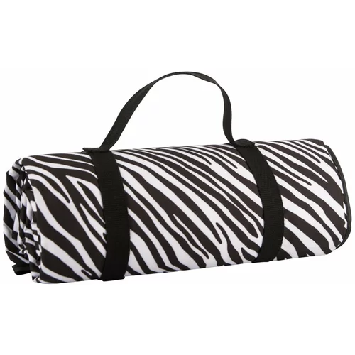 Navigate Črno-bela odeja za piknik Zebra Stripes, 150 x 140 cm