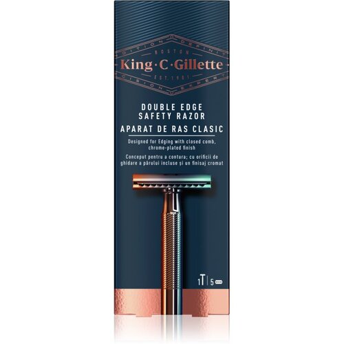 King C. Gillette brijač + 5 žileta double edge Cijene