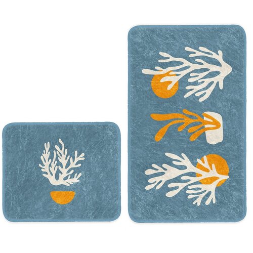 Minimalist Home World plave kupaonske prostirke u setu od 2 kom 100x60 cm - Minimalist Home World Slike