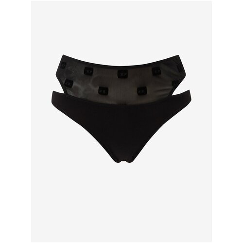 Diesel Women&amp;#039;s Black High Waist Panties and Cutouts - Women Slike