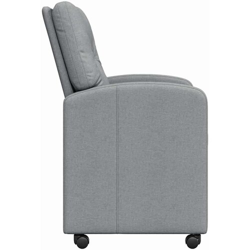  Trpezarijske stolice 2 pcs Svjetlosiva 57 x 67 x 95 cm tkanina Slike