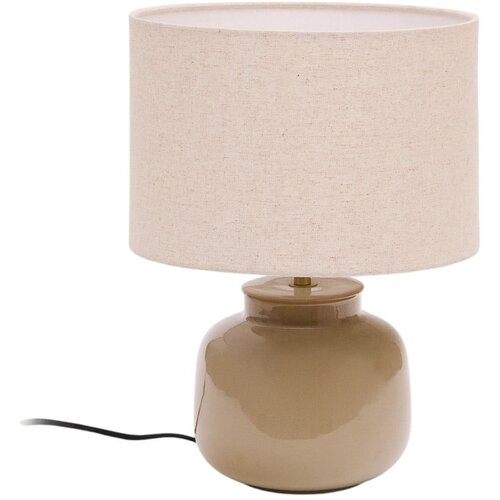 Kave Home Bež stolna lampa keramička s tekstilnim sjenilom (visina 40 cm) Tay &amp;ndash; Slike