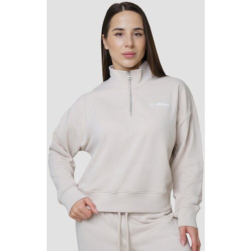 GymBeam ženska dukserica agile 1/2 zip desert Cene