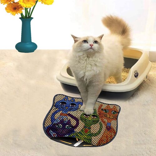 WALLXPERT Kdkafa0120 multicolor cat litter mat Cene