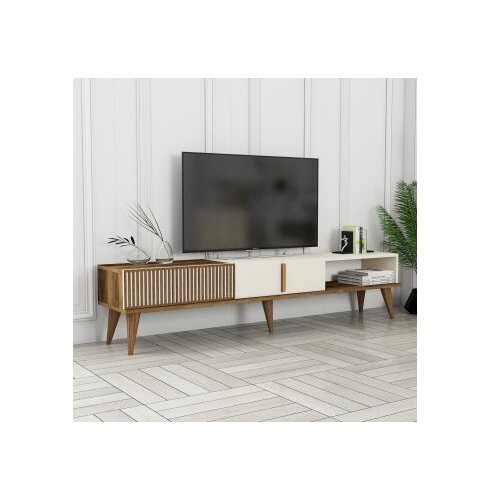 Hanah home Milan Alt - Walnut, Cream TV omarica, (20784893) Cene