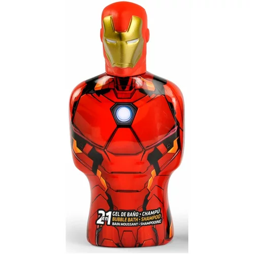 Marvel Avengers Bubble Bath & Shampoo šampon i pjena za kupku 2 u 1 za djecu Iron Man 350 ml