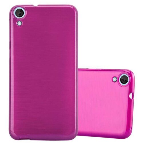 Cadorabo Ohi&scaron;je, združljiv s HTC v Pink - Za&scaron;čitni pokrov, narejen iz fleksibilnega silikona TPU v bru&scaron;enem dizajnu, (20568674) Cene