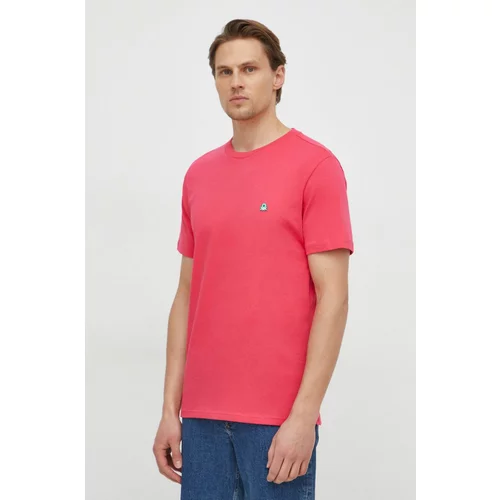 United Colors Of Benetton Bombažna kratka majica moški, roza barva