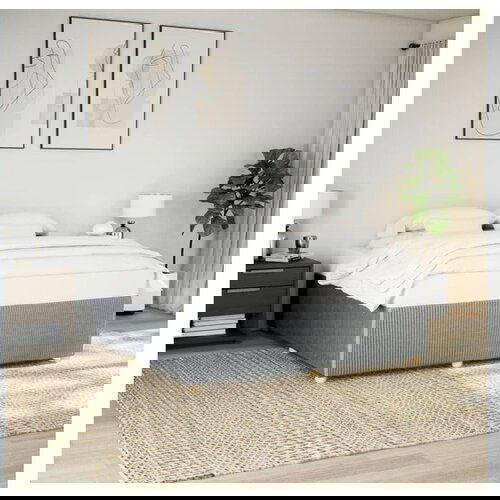 vidaXL Okvir za krevet bez madraca svjetlosivi 200 x 200 cm od tkanine Cijene