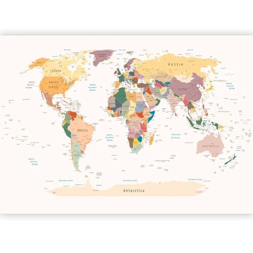 Foto tapeta - World Map 200x140 Vodootporna Cene