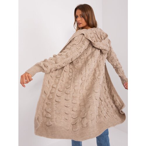 BADU Cardigan-BA-SW-8026.93P-dark beige Slike