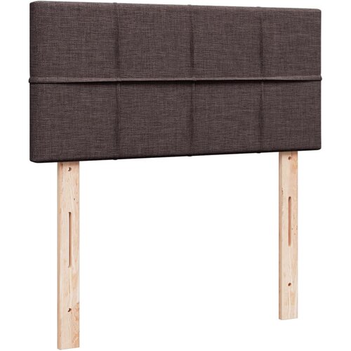  Krevet s oprugama i madracem tamnosmeđi 100 x 200 cm od tkanine Slike