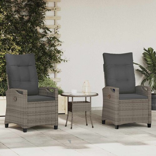  Vrtna stolica 2 pcs Siva i tamno siva 56 x 60 x 112 cm Cijene