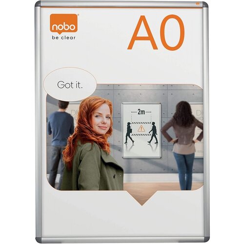 Nobo Okvir za sliko a0 841x1189 aluminij s klip pripenjanjem, (20541017) Cene