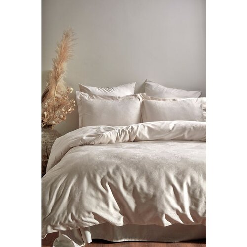  hoten - cream cream satin double quilt cover set Cene