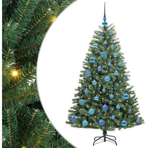  Umjetno božićno drvce s nogom Zelena 150 cm PVC i metal Cijene