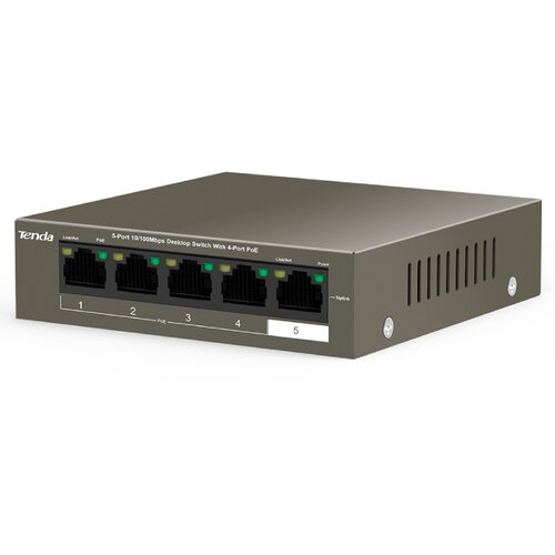 Tenda desktop switch + PoE TEF1105P-4-63W Slike