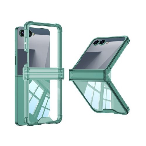  Futrola transparent color line za samsung f751b galaxy z flip 7 5g zelena (gkk case) ( F121526 ) Cene
