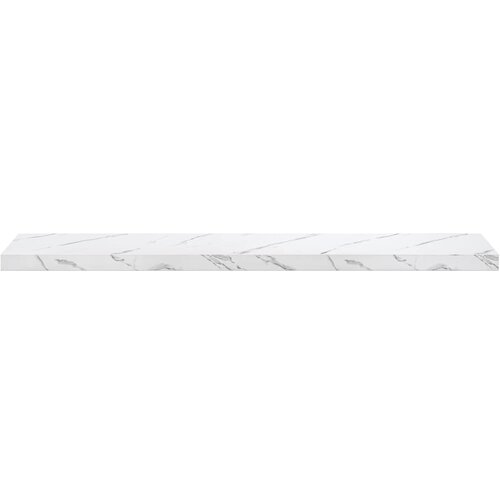  Polica na zidu Zidne 2 pcs Bijeli mramor 120 x 23,5 x 4 cm Slike