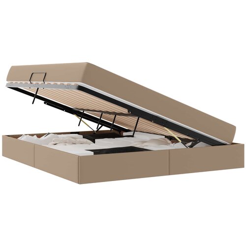 vidaXL Postelja z dodatnim prostorom za shranjevanje in vzmetnico 2 pcs, (5000099987) Cene