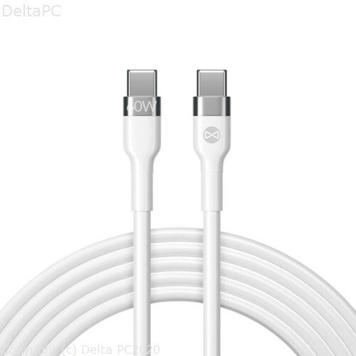 Forever Flexible cable USB-C -USB-C 1.0 m 60W white Cijene