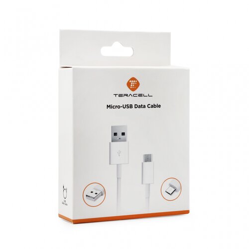 Teracell Data kabl Plus 2.4A micro USB beli 2m Slike