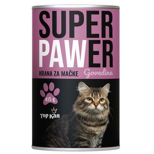 SUPER PAWER Hrana za mačke MOKRA 415 g GOVEDINA Cijene