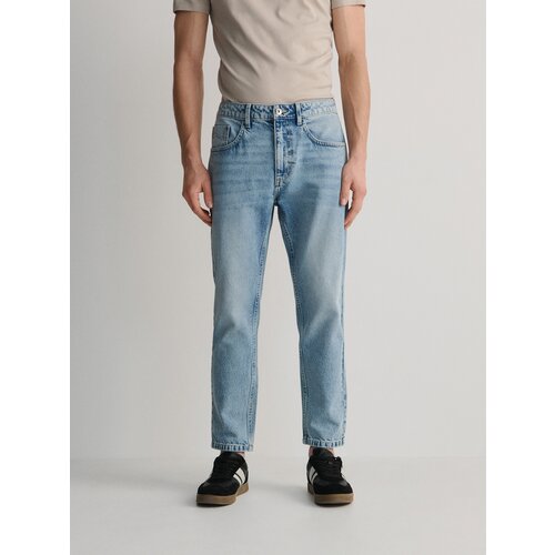Reserved kavbojke carrot cropped - modra Cene