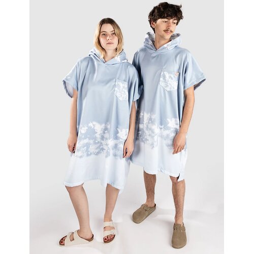 After Gradient Surf poncho bleached blue Cene