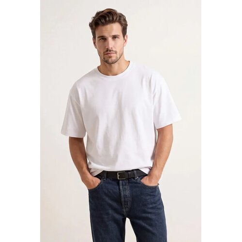 Trendyol Muška majica Tmnss26Ts00010, Bela Cene