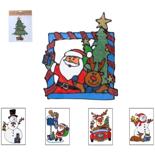  Božićna naljepnica za prozor s blagdanskim motivima 23x31 cm Cijene