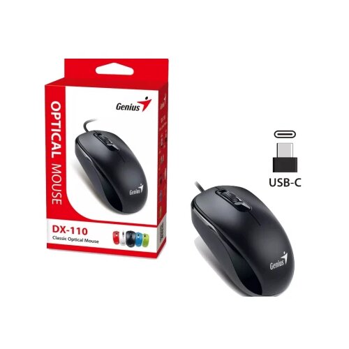 Genius Mouse DX-110 USB-C, Black,USB Cene