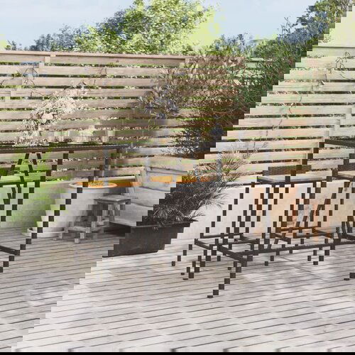 VidaXL Barski stol sa staklenom pločom crni 110x70x110 cm poliratan Slike