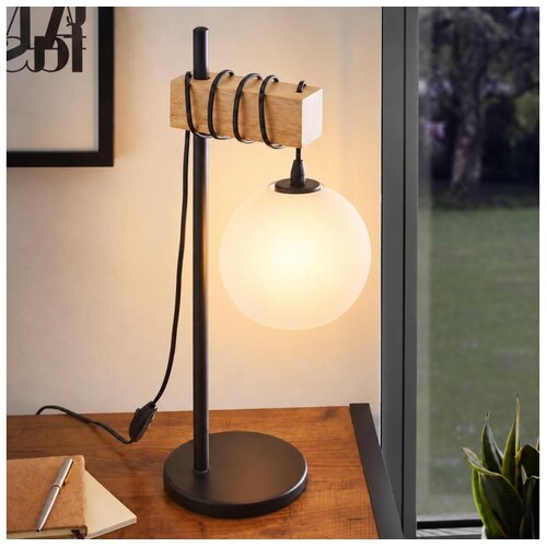 Brilagi Stona lampa NUBILA 1xE27/40W/230V smeđa/crna/bela Slike