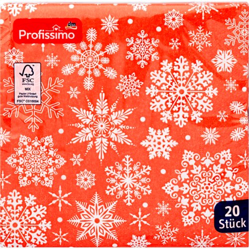 Profissimo Salvete - motiv snežne pahulje; 33*33 cm 20 kom Cene