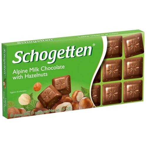 Schogetten Čokolada sa lešnicima i alpskim mlekom, 100g Cene