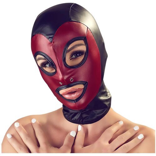 Bad Kitty Head Mask 2493110 Black-Red Slike