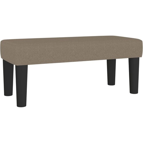  Krevet s oprugama i madracem smeđesivi 90x190 cm od tkanine Slike
