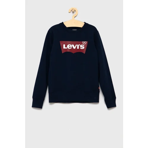 Levi's Otroška mikica mornarsko modra barva,