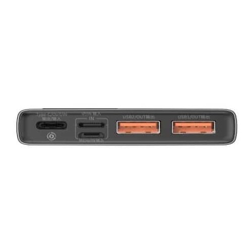 Powerbank BASEUS ADAMAN 10000MAH KOVINSKI QC 3.0 PD HUAWEI SCP 22,5W ČRN Slike