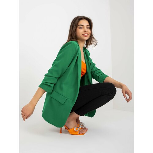 Fashion Hunters Women's dark green lined blazer OCH BELLA Slike
