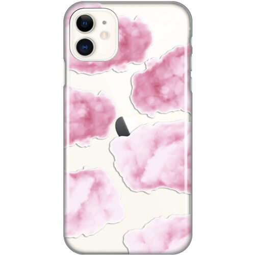 maska silikonska print skin za iphone 11 6.1 pink clouds Slike